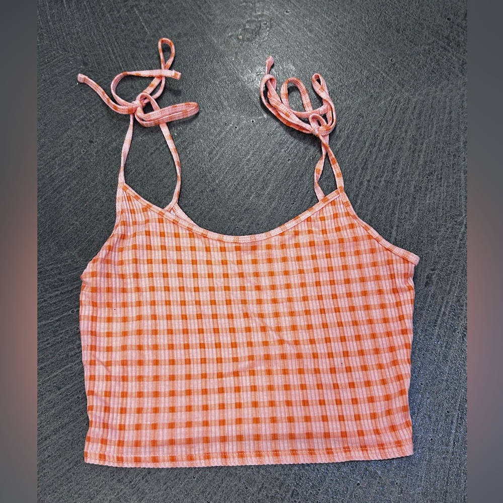Pacsun orange cropped tank